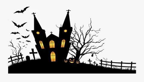 Halloween Theme Party Mask Wallpaper - Black Haunted House S