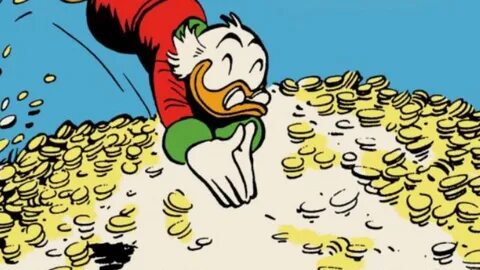 Scrooge mcduck diving into money Memes - Imgflip