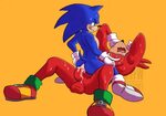 Yaoi pinup knuckles the echidna+sonic the hedgehog