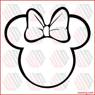 Minnie head outline svg free, trending svg, disney svg, minn