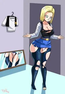 Android 18 - Favorite suit by PinkPawg on DeviantArt