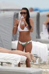Cassie Ventura in a White Bikini in Miami Beach - July 2013 