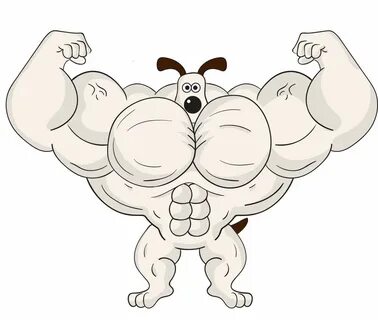 Gromit's Bodybuilding Pursuit by MuscleDragonWolf18 -- Fur A