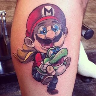 videogametatts on Instagram: "Amazing Mario tattoo by @scrad