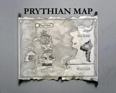 Prythian Map HANDMADE Scroll Acotar Map A Court of Thorns Et