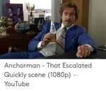 Anchorman - That Escalated Quickly Scene 1080p - YouTube Anc