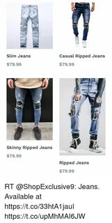 Slim Jeans Casual Ripped Jeans $7999 $7999 Skinny Ripped Jea