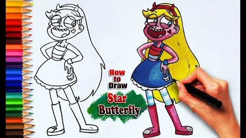 How to Draw Star Butterfly Star vs the Forces of Evil drawin