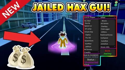NEW JAILED HAX GUI! (OP GUI!) NOT PATCHED! JAILBREAK ROBLOX 