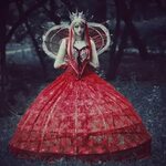 Red Queen Alice in Wonderland Queen of Hearts costume for co