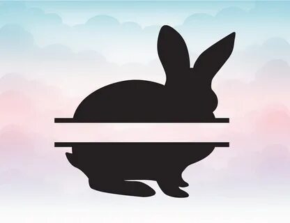 Split Easter Bunny SVG File