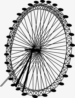 Wheel Ferris Drawing Simple Sketch Line Vector Drawings Getd