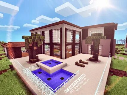 Modern House Built and designed by Emerald Lime Made on Mine