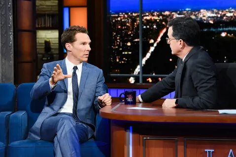 Benedict Cumberbatch Appeared On "The Late Show With Stephen