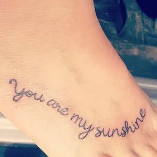 Pretty Love Quote Foot Tattoo for Women Cool Tattoo Designs 