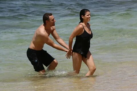 NEVE CAMPBELL in Swimsuit at Beach in Hawaii - HawtCelebs