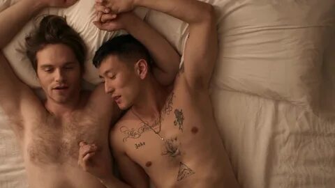 ausCAPS: Jake Choi and Van Hansis shirtless in Eastsiders 4-