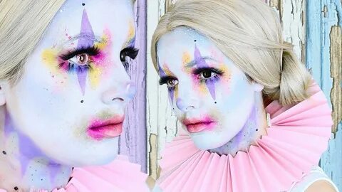 Pastel clown makeup by Cherry Wallis Cute clown, Clown makeu