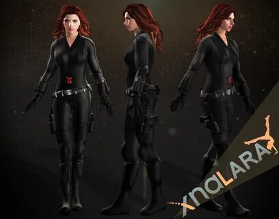 agressive black widow 3d model