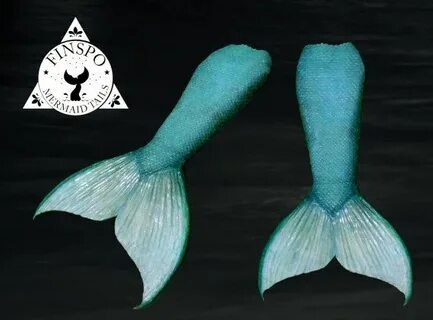 Custom Painted Silicone Mermaid Tail Down by FINSPOmermaidta