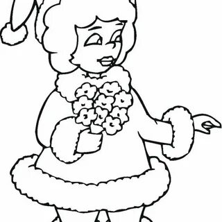 Mrs Santa Coloring Pages With Mr Claus 00 Holidays Clipart E
