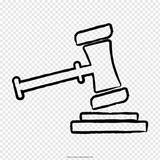 Coloring book Drawing Hammer Judge Mallet, hammer free png P