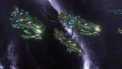 Скачать Stellaris "Fungoid Protoss Ships" - Графика