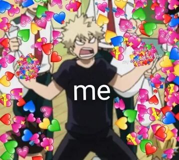 Bakugou meme heart in 2020 Cute love memes, Heart meme, Anim