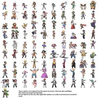 Full Sheet View - Pokémon Diamond / Pearl - Trainers (Front)