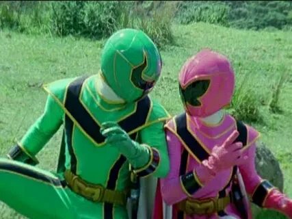 Pink and Green Ranger vs Boney E10 Petrified Xander Mystic F