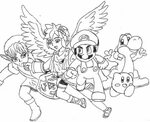 Super Smash Bros Ultimate Characters Coloring Pages Mclarenw