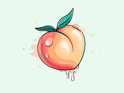 Juicy peach by Tatiana Kovaleva on Dribbble