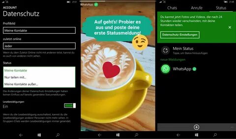 WhatsApp Status ab sofort in Deutschland für Windows Phone v