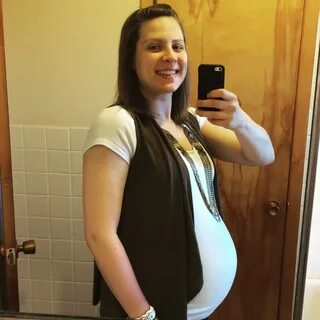 Here I am, still pregnant, but still happy (thank goodness for air conditio...