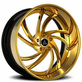 22" Artis Forged Wheels Twister Gold Rims #ATF032-7