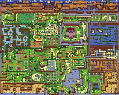 Detailed Link's Awakening map! Was thinking about doing this