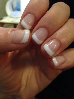 Short french tip manicure (With images) Gel nails french