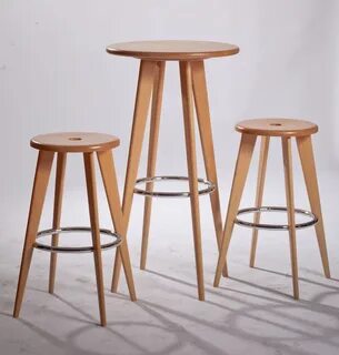 Современный дизайн твердый деревянный барный столик барный с