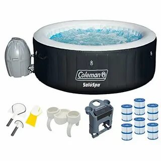 Coleman SaluSpa 4-Person Inflatable Spa Hot Tub with Accesso