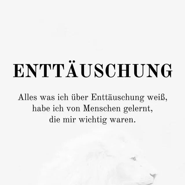 May be an image of text that says 'ENTTÄUSCHUNG Alles was ich über Ent...