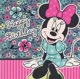 Minnie Mouse - Boutique Happy Birthday Card Happy birthday d