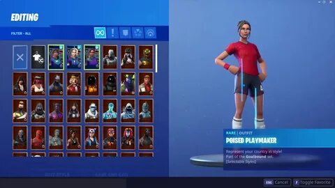 ALL OF MY SOCCER SKIN COMBOS! FINALLY - YouTube