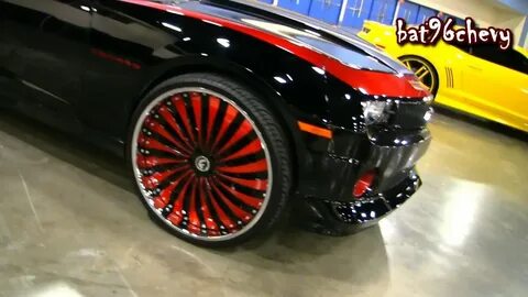 Custom Red Camaro With Black Rims - lavidadefinch-comadreja