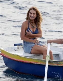 Lily James filming for 'Mamma Mia 2' in Croatia (September 1