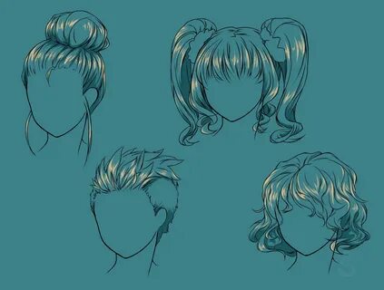 How to Draw: Highlights in Hair By Kiwichameleon World Manga