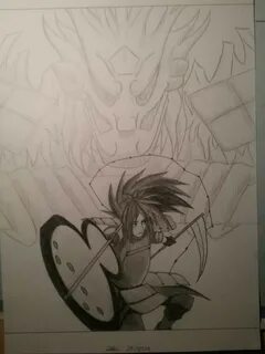 Madara With Susanoo Drawing : Signature and hologram added t