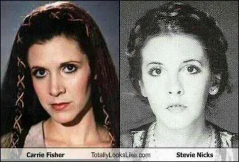 Carrie Fisher and Stevie Nicks Celebrity look alike, Carrie 