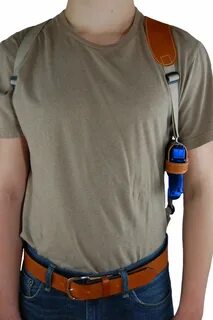 NEW Barsony Horizontal Tan Leather Shoulder Holster Sig-Saue