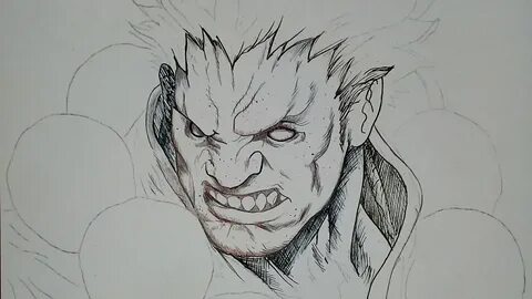 Speed drawing akuma #StreetFighter - YouTube