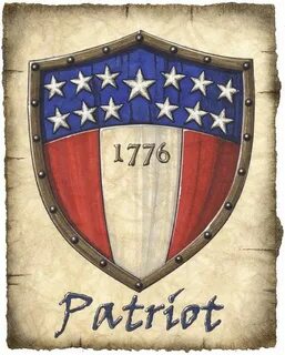 American Patriot Heraldic Shield 8x10 Patriot USA Etsy Colon